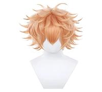 WELLHY Cosplay Wig Anime Cosplay Costume Wig Tokyo Revengers Wig Souya Kawata Wig Short Orange Hair with Free Wig Cap for Halloween Party Carnival Nightlife Concerts Weddings for Coser