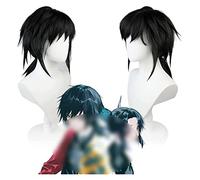 WELLHY Cosplay Wig Anime Cosplay Wig Demon Slayer Wigs Tomioka Giyuu Wigs for Halloween Heat Resistant Synthetic Hair Wig No No Shedding for Coser