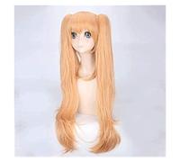 WELLHY Cosplay Wig Anime Cosplay Wig Girls Frontline UMP45 UMP9 Orange Wig Comic-Con Christmas Carnival Halloween Party Daily Life Men and Women Fashion Wig for Coser