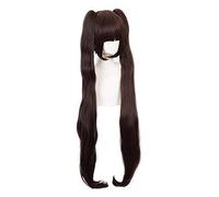 WELLHY Cosplay Wig Anime Cosplay Wigs NEKOPARA Brown Long Straight Hair Female Wig Cosplay Party Wigs+Wig Cap FLYAND for Coser
