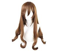 WELLHY Cosplay Wig Anime Hori-san to Miyamura-kun Horimiya Hori Kyoko Cosplay Wig Heat Resistant Synthetic Hair Wig Cap 70cm Long Brown Hair for Coser