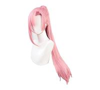 WELLHY Cosplay Wig Anime SK∞ Cherry Blossom Cosplay Wig Long Straight Pigtail Pink Ponytail Heat Resistant SK8 The SK Eight + Wig Cap for Coser