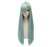 WELLHY Cosplay Wig Anime The Seven Deadly Sins Elizabeth Liones Cosplay Wigs Long Straight Light Green Party Carnival Synthetic Hair Wig+ Wig Cap for Coser