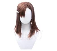 WELLHY Cosplay Wig Anime Toaru Kagaku No Railgun Cosplay Mikoto Misaka Wig Fiber Synthetic Wig Hair Accessories+ Brand Wig Cap for Coser