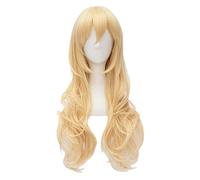 WELLHY Cosplay Wig Anime Your Lie in April Miyazono Kaori Wig Cosplay Costume Women Long Yellow Hair Halloween Party Wigs for Coser
