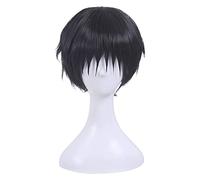WELLHY Cosplay Wig Arrival Black Cosplay Wigs Men Short Heat Resistant Synthetic Hair Perucas Cosplay Wig for Coser