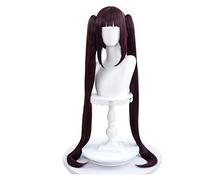 WELLHY Cosplay Wig Chocola NEKOPARA Cosplay Wig Chocolate Heat Resistant Synthetic Hair Chocola Cosplay Hair + Wig Cap for Coser