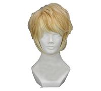 WELLHY Cosplay Wig Diabolik Lovers Cosplay Wig Sakamaki Shu Short Blonde Ombre Cos Wigs Heat Resistant Synthetic Hair Cos Wigs + Wig Cap for Coser