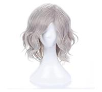 WELLHY Cosplay Wig Edmond Dantes Anime Cosplay Fate Grand Order Men Short Curly Wave Wig Cosplay Anime Wig Heat Resistant Synthetic Wigs Halloween for Coser
