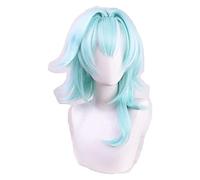 WELLHY Cosplay Wig EULA Cosplay Wig Anime Genshin Impact Heat Resistant Synthetic Hair Wigs + Wig Cap for Coser