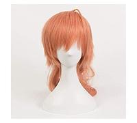 WELLHY Cosplay Wig FGO Fate/Grand Order Romani Archaman Dr. Roman Doctor Cosplay Wig Orange Ponytails Synthetic Halloween Carnival Costume Wigs for Coser
