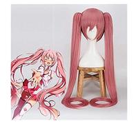 WELLHY Cosplay Wig Game Hatsune Miku Cosplay Wig Ponytail Bunches Cosplay Wig Long Pink Pigtails Cosplay Straight Hair for Women Girls Anime Wigs FLYAND for Coser