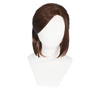 WELLHY Cosplay Wig Game The Last of Us Ellie Cosplay Wig Brown Short Cosplay Wigs Heat Resistant Synthetic Hair Helloween for Coser
