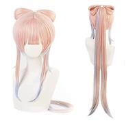 WELLHY Cosplay Wig Genshin Impact Wig Anime Cosplay Sangonomiya Kokomi Wig with Free Wig Cap for Halloween Party Carnival Nightlife Concerts Weddings for Coser