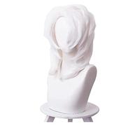 WELLHY Cosplay Wig Ghost Destruction Blade Tired Spider Mountain Lower Ghost White Shaped Short Hair Cos Wig Anime Cosplay Game Hair Perform Wig for Coser