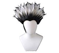 WELLHY Cosplay Wig Haikyuu!! Bokuto Koutarou Men Short High Temperature Fiber Hair Cosplay Costume Wig for Coser