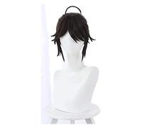 WELLHY Cosplay Wig Identity V Luca Balsa Wig Cosplay Costume Brown Short Ponytail Synthetic Hair Wigs for Party Carnival Role Play Halloween for Coser
