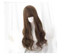 WELLHY Cosplay Wig Japanese Mori Girl Harajuku Sweet Lolita Curly Wavy Long Synthetic Hair Princess Wig 68Cm Halloween Cosplay Costume Wigs As The Picture for Coser