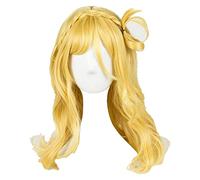 WELLHY Cosplay Wig Love Live! Sunshine! Mari Ohara Cosplay Wigs Long Blonde Mixed Heat Resistant Cosplay Costume Wig + Wig Cap for Coser