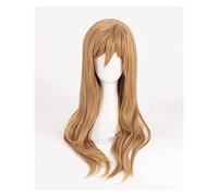 WELLHY Cosplay Wig LoveLive Sunshine Kunikida Hanamaru Cosplay Wigs Long Brown Heat Resistant Synthetic Hair Wig + Wig Cap for Coser