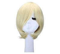WELLHY Cosplay Wig Men Anime Cosplay Wig Male Short Yuri!!! on ICE Yuri On Ice Yurio Plisetsky Synthetic Hair Cos Blonde Wigs Peruca Pelucas for Coser