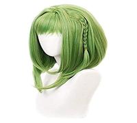 WELLHY Cosplay Wig Nanamine Sakura Women Green Wig Cosplay Costume Jibaku Shounen Toilet Tied Hanako-Kun Synthetic Hair Party Wigs FLYAND for Coser