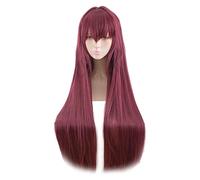 WELLHY Cosplay Wig Scathach Cosplay Wig Fate/Grand Order Costume Play Wigs Halloween Costumes Hair for Coser