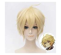 WELLHY Cosplay Wig Seraph of The End Mikaela Hyakuya Wig Cosplay Costume Owari no Seraph Men Women Short Synthetic Hair Party Wigs FLYAND for Coser