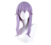 WELLHY Cosplay Wig Shinoa Hiiragi Cosplay Seraph of The End Cosplay Women Light Purple Wig Cosplay Heat Resistant Synthetic Wigs Anime Cosplay Wigs for Coser