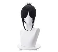 WELLHY Cosplay Wig Shinomiya Kaguya 40cm Short Natural Black Styled Wig Anime Kaguya-sama Love is War Heat Resistant Cosplay Hair Wigs Halloween for Coser