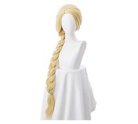 WELLHY Cosplay Wig Tangled Princess 120cm 47 Straight Blonde Super Long Cosplay Wig Rapunzel Synthetic Hair Anime Wig + Wig Cap for Coser