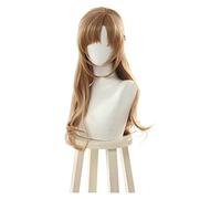 WELLHY Cosplay Wig Two Hit Mom Mamako Oosuki Cosplay Wig Long Brown Cosplay Wigs Braid Wigs Hair Heat Resistant Synthetic Wig Perucas for Coser