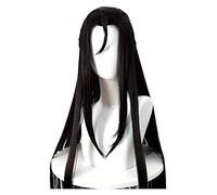 WELLHY Cosplay Wig Wei Wuxian Yiling Patriarch Cosplay Wig Flute Yin Hu Fu Grandmaster of Demonic Cultivation Mo Dao Zu Shi Halloween Hair Wig for Coser