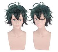 WELLHY Cosplay Wig Wig My Boku HYAMS No Hero Izuku Midoriya Short Black Green Heat Resistant Cosplay Synthetic Hair Wig for Coser