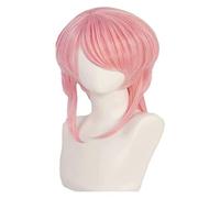 WELLHY Cosplay Wig Women Anime Cosplay Costume Wig Tokyo Revengers Wig Sanzu Haruchiyo Wig Natural Pink Wig with Free Wig Cap for Halloween Party Carnival Nightlife Concerts Weddings For Coser