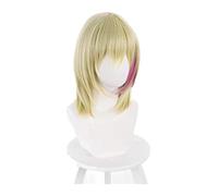 WELLHY Cosplay Wig Wonder Egg Priority Rika Kawai Cosplay 40cm Linen Golden Wig Cosplay Anime Cosplay Wigs Heat Resistant Synthetic Wigs Halloween for Coser
