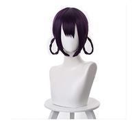 WELLHY Fate/FGO Drunk boy Zombie Suit Dark Purple Twist Braid Hair Ring Cosplay Wig Coser Wig