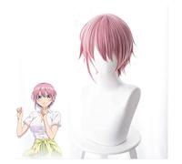 WELLHY Five Equal Flowers Marriage/Bride Nakano Kasumi Purple Pink Flip Short Hair Cosplay Wig Coser Wig