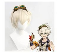 WELLHY Game Genshin Impact Venti Kaeya Noelle Kong Ying Cosplay Wigs A Coser Wig (Color : A) (Color : F)