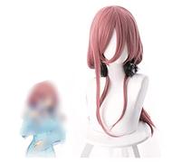 WELLHY Gotoubun No Hanayome The Quintessential Quintuplets Miku Nakano Pink Synthetic Cosplay Wigs + Wig Cap Coser Wig