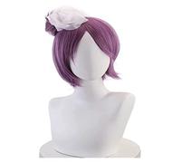 WELLHY Konan Cosplay Wig Men's Women's Cosplay Wigs Halloween Christmas Carnival?Dark Purple Short Straight Wig Coser Wig