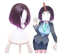 WELLHY Miss Kobayashi's Dragon Maid Anime Elma Cosplay Wig Cosplay Costume Accessories Anime Performance Women Purple Gradient Cosplay Wigs KEEBON Coser Wig