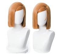 WELLHY Orange Bob Cosplay Wig for Jujutsu Kaisen Probeauty Heat Resistant Costume Anime Wigs for Halloween (Kugisaki Nobara) Coser Wig