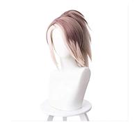 WELLHY Real Damage Akari Gray Brown Gradient Explosion Ponytail Cosplay Wig Coser Wig