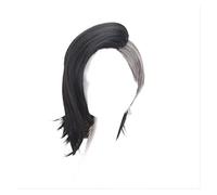 WELLHY Tokyo Ghoul Male and Female COS Wig Mask Maker Uta Wig Short and Long Black and Silver Gray Anime Cosplay Wigs+Wig Cap 2 Coser Wig (Color : 2) (Color : 1)