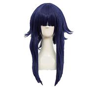 WELLHY Wig for Anime Hyuga Hinata Cosplay Wigs Black Blue Mix Synthetic Hair Fluffy Party Carnival Role Play Wig Two Styles+ Wig Cap OneSize A Coser Wig (Color : B) (Color : B)