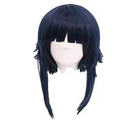 WELLHY Wig for Anime Hyuga Hinata Cosplay Wigs Black Blue Mix Synthetic Hair Fluffy Party Carnival Role Play Wig Two Styles+ Wig Cap OneSize A Coser Wig (Color : B) (Color : A)