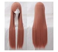 WELLHY Wig for Carnival Nightlife CluI Party Dress Up Wig Cosplay Wig Universal 100cm Color Long Straight Hair Cos Anime High Temperature Wire 099 Color:Rose Net 044 [1 Meter] Coser Wig
