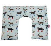 Wellie Boot Dog Neck & Shoulder Soothing Wrap - Microwavable Heat Pack - English Wheat & Lavender, Hot & Cold Therapy - 100% Cotton - Made in England - The Wheat Bag Company