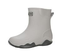 Wellies Boots Women Short Ankle Wavy Sole Casual Rain Footwear Grey 8.0
